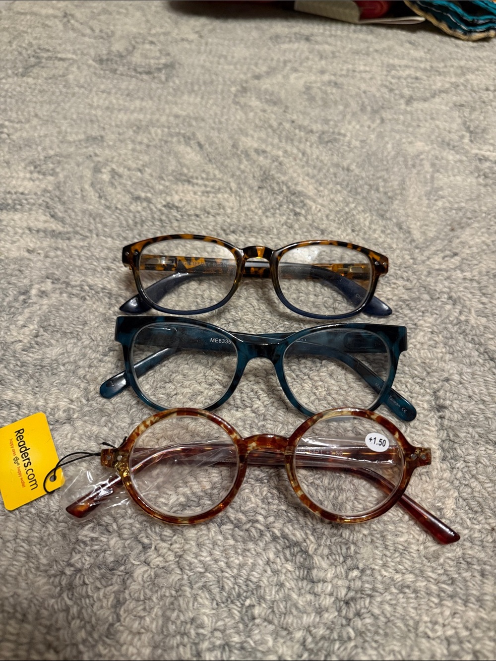 Round Tortoiseshell Reading Glasses +1.50 - Brown